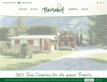 Tablet Screenshot of camping-bertahof.at